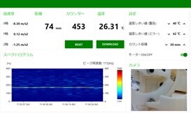 端末の表示画面（ブラウザ）